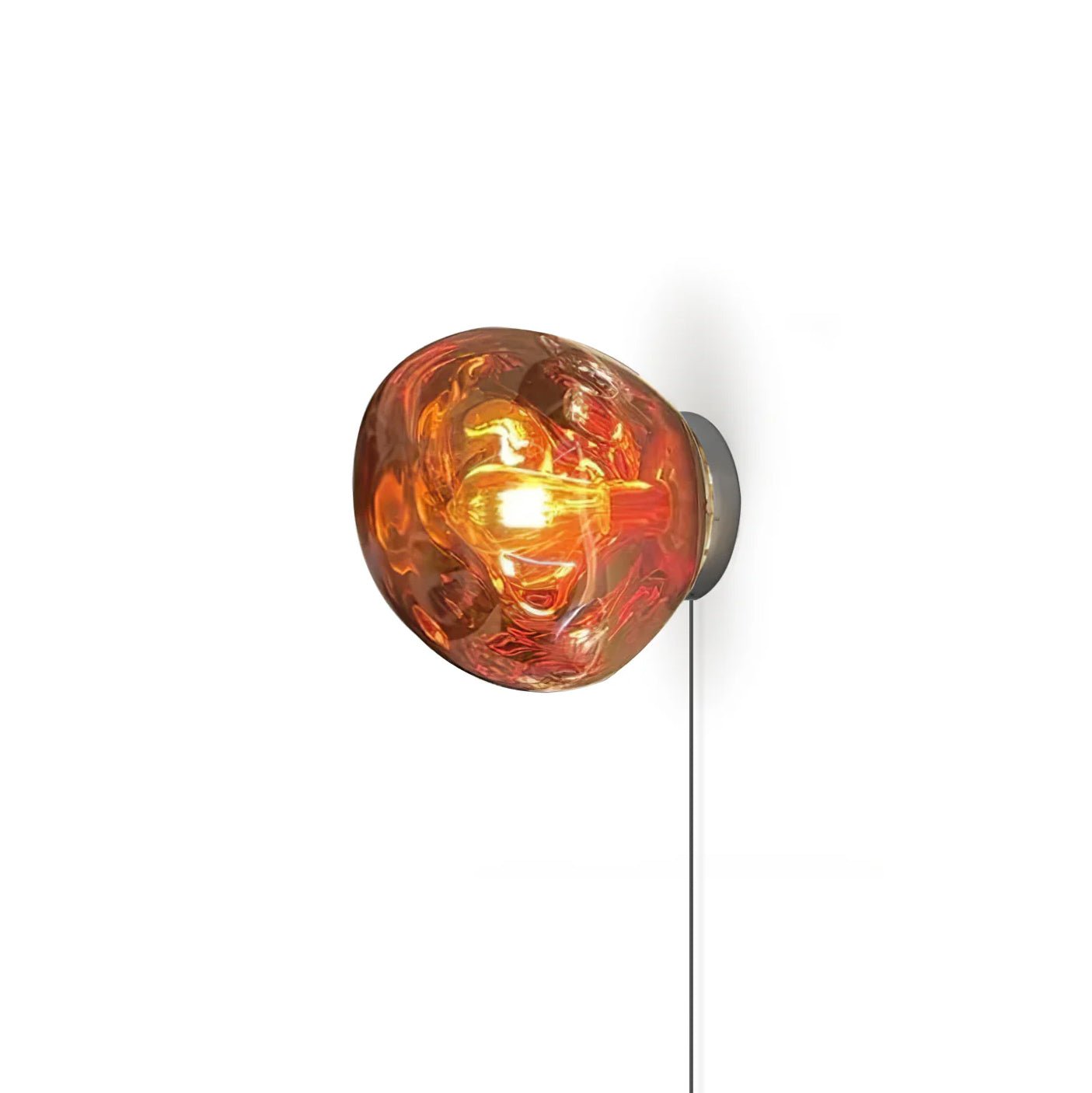 Lava Plug-in Wall Lamp ∅ 7.1″ x H 7.5″ / Dia 18cm x H 19cm / Rose gold / US Plug 1001 Wall lamp