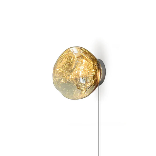 Lava Plug-in Wall Lamp ∅ 7.1″ x H 7.5″ / Dia 18cm x H 19cm / Gold / US Plug 1001 Wall lamp