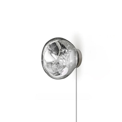 Lava Plug-in Wall Lamp ∅ 7.1″ x H 7.5″ / Dia 18cm x H 19cm / Silver / US Plug 1001 Wall lamp