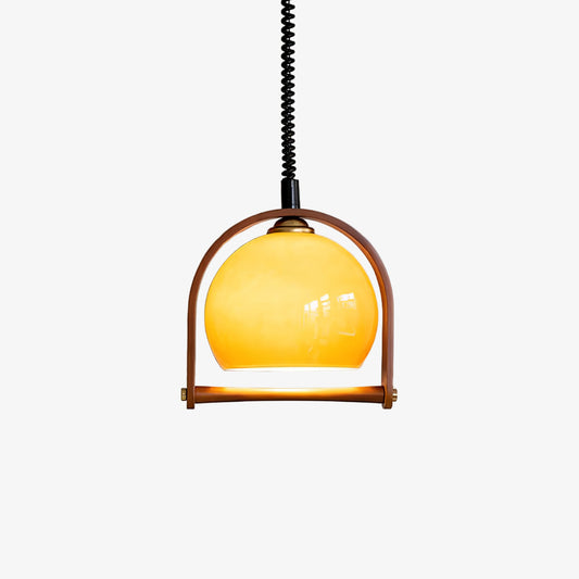 Levitation Dijkstra Pendant Lamp ∅ 11.8″ x H 11.8″ / Dia 30cm x H 30cm / Dark Walnut & Dark Brown Pendant light