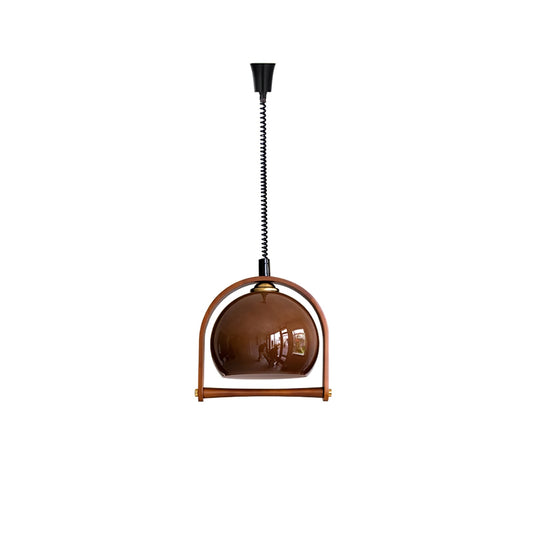 Levitation Dijkstra Pendant Lamp ∅ 11.8″ x H 11.8″ / Dia 30cm x H 30cm / Dark Walnut & Dark Brown Pendant light