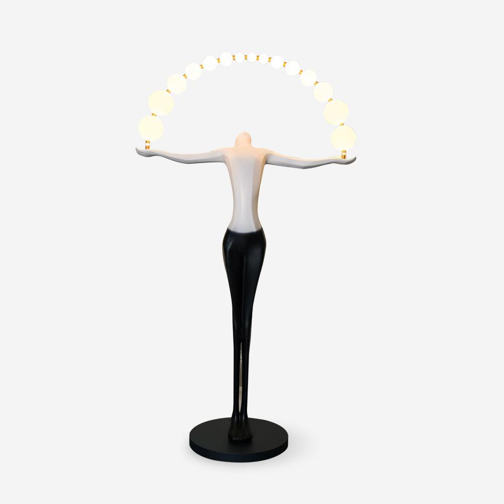 Statue of Liberty Floor Lamp ∅ 51.1″ x H 90.5″ / Dia 130cm x H 230cm / Black & White / US Plug Floor lamp