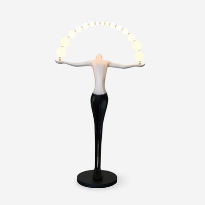 Statue of Liberty Floor Lamp ∅ 51.1″ x H 90.5″ / Dia 130cm x H 230cm / Black & White / US Plug Floor lamp