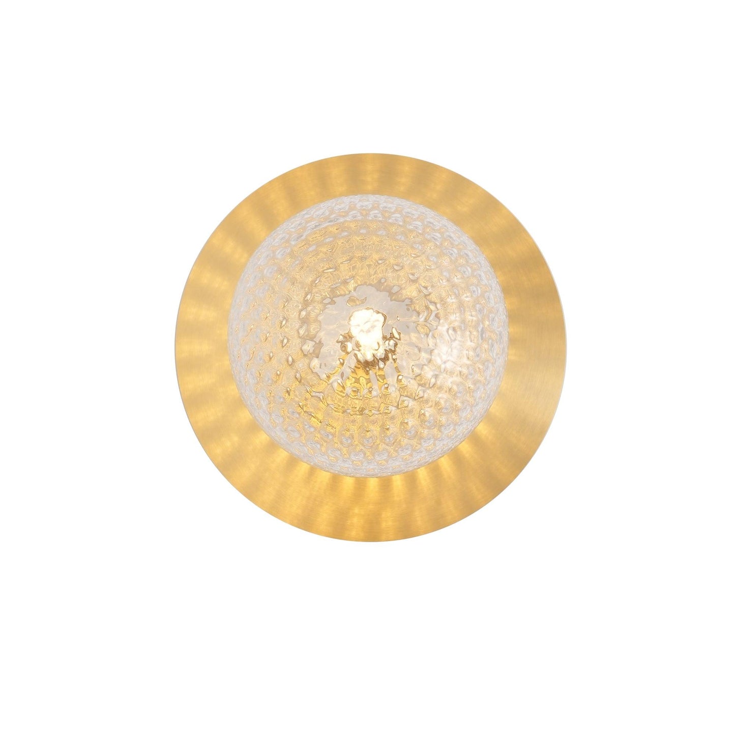 Liila Wall Sconce ∅ 5.9″ x H 7.9″ / Dia 15cm x H 20cm / Brass / Clear Wall lamp