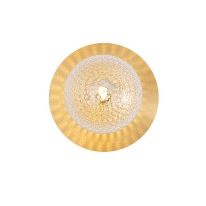 Liila Wall Sconce ∅ 5.9″ x H 7.9″ / Dia 15cm x H 20cm / Brass / Clear Wall lamp