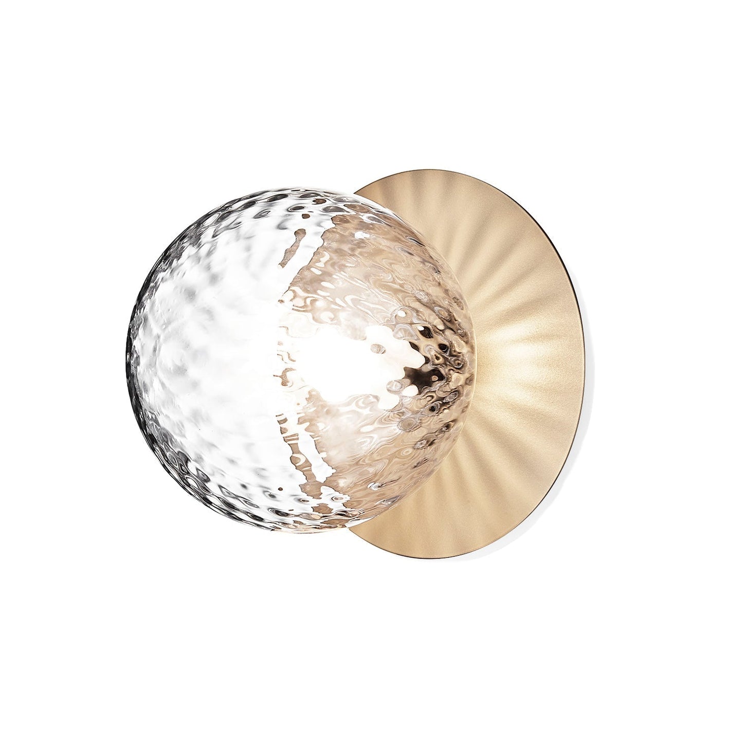 Celeste Wall Lamp ∅ 5.9″ x H 7.9″ / Dia 15cm x H 20cm / Brass & Clear Glass / 1 Piece Wall lamp