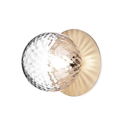 Celeste Wall Lamp ∅ 5.9″ x H 7.9″ / Dia 15cm x H 20cm / Brass & Clear Glass / 1 Piece Wall lamp