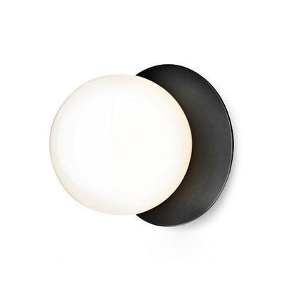 Celeste Wall Lamp ∅ 5.9″ x H 7.9″ / Dia 15cm x H 20cm / Black & White Glass / 1 Piece Wall lamp