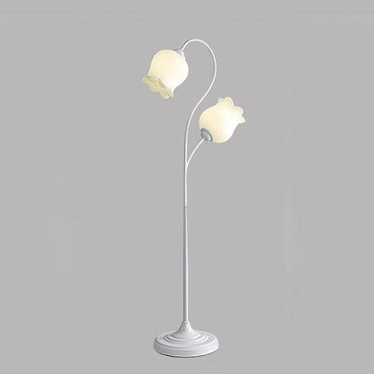Lilium Floor Lamp ∅ 16.5″ x H 63″ / Dia 42cm x H 160cm / White & White / US Plug Floor lamp
