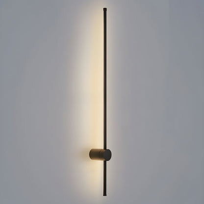 Linear LED Rechargeable Wall Light Model B ∅ 2.3″ x H 47.2″ / Black / Three-color Changing Light & USB charging plug