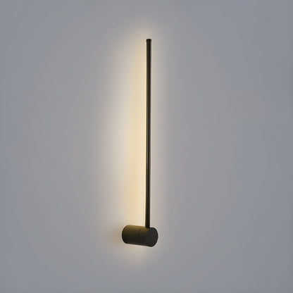 Linear LED Rechargeable Wall Light Model A ∅ 2.3″ x H 23.6″ / Black / Three-color Changing Light & USB charging plug