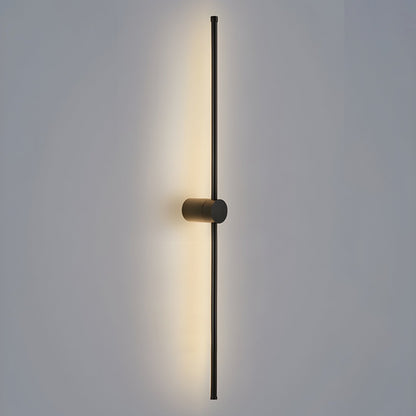 Linear LED Rechargeable Wall Light Model C ∅ 2.3″ x H 47.2″ / Black / Three-color Changing Light & USB charging plug