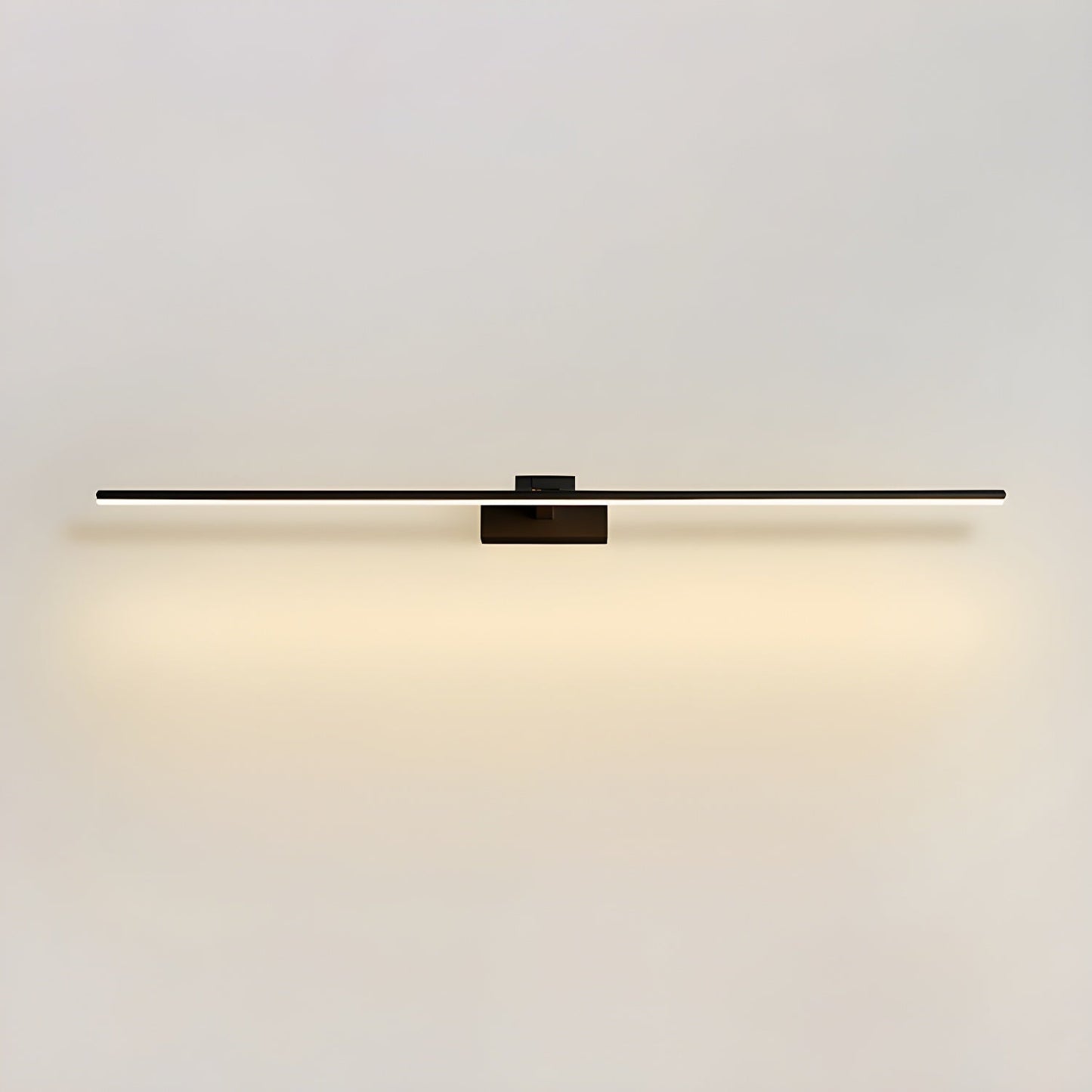 Linear Bathroom Wall Lamp ∅ 39.4″ x H 2.4″ / Black & Warm Light 1001 Wall lamp