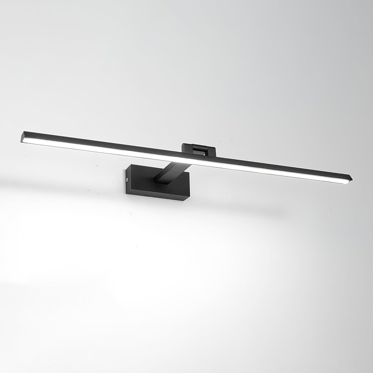 Linear Bathroom Wall Lamp ∅ 31.5″ x H 2.4″ / Black & Warm Light 1001 Wall lamp