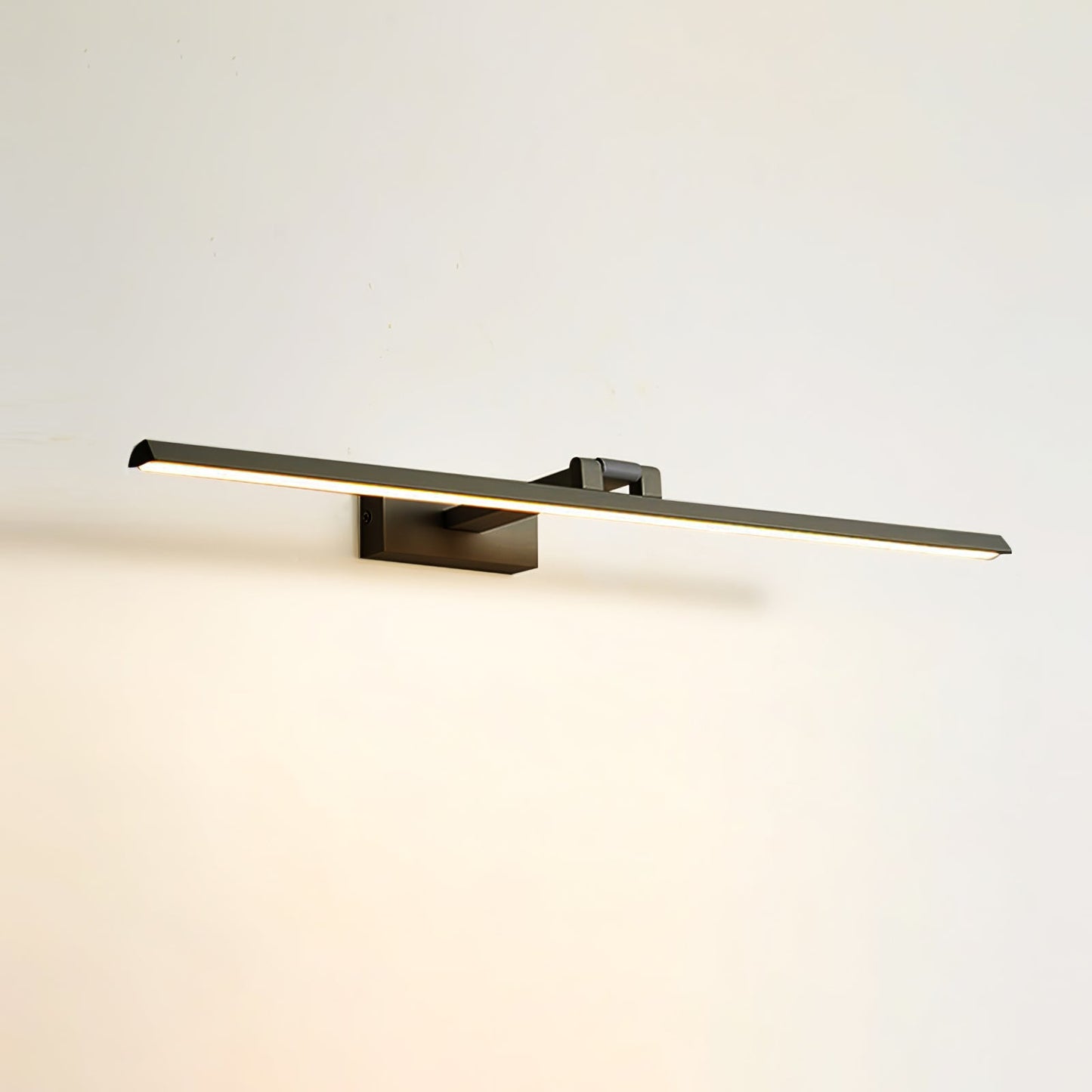 Linear Bathroom Wall Lamp ∅ 23.6″ x H 2.4″ / Black & Warm Light 1001 Wall lamp