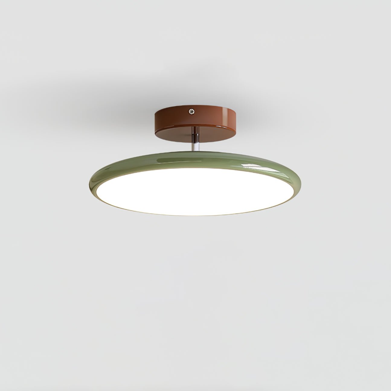 Lola Adjustable Ceiling Lamp ∅ 11.8″ x H 3.5″ / Green / Warm Light Ceiling lamp