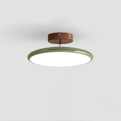 Lola Adjustable Ceiling Lamp ∅ 11.8″ x H 3.5″ / Green / Warm Light Ceiling lamp