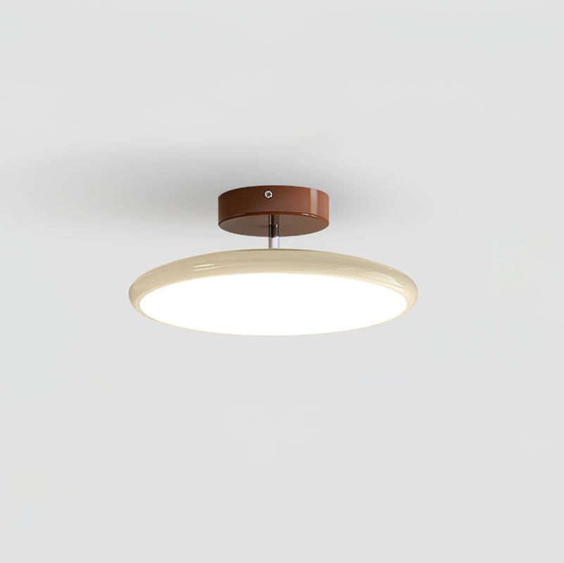 Lola Adjustable Ceiling Lamp ∅ 11.8″ x H 3.5″ / Beige / Warm Light Ceiling lamp