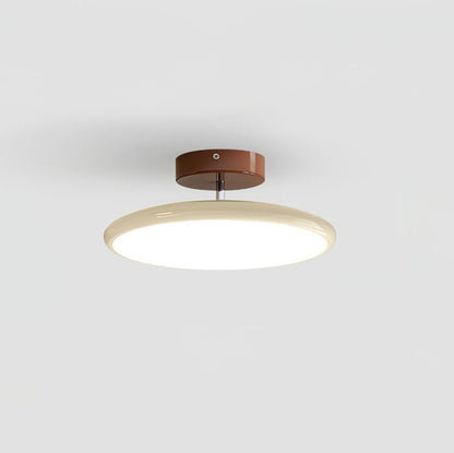 Drift Adjustable Ceiling Lamp ∅ 11.8″ x H 3.5″ / Beige / Triac Warm Dimming