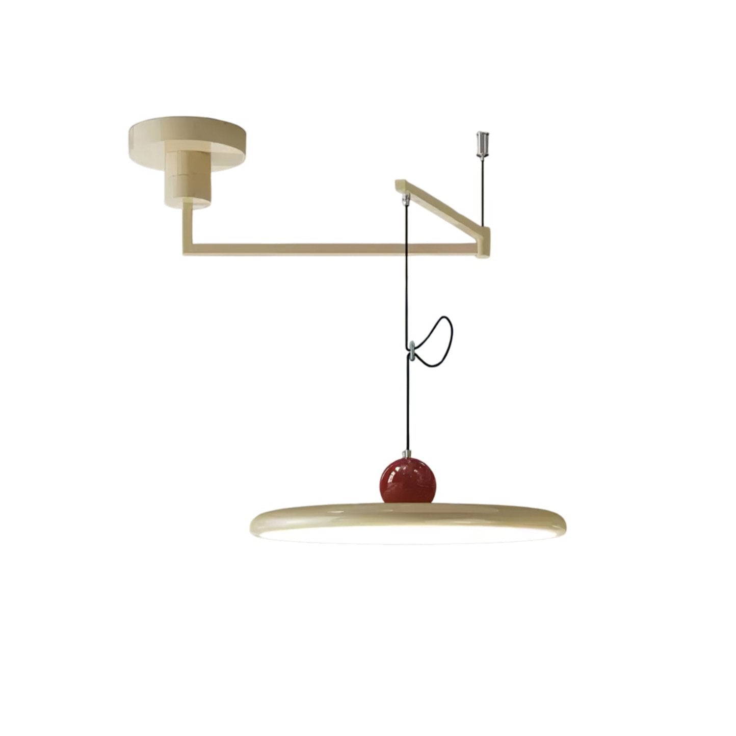 Lola Swing Pendant Lamp ∅ 11.8″ x H 4.7″ / Red & Beige / Warm Light 1001 pendant Lamp