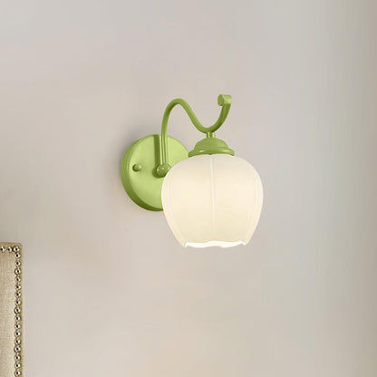 Lomance Lily Wall Lamp ∅ 10.2″ x H 9.8″/ Dia 26cm x H 25cm / Green Wall lamp