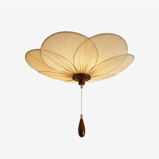 Lotus Bloom Pleated Ceiling Light