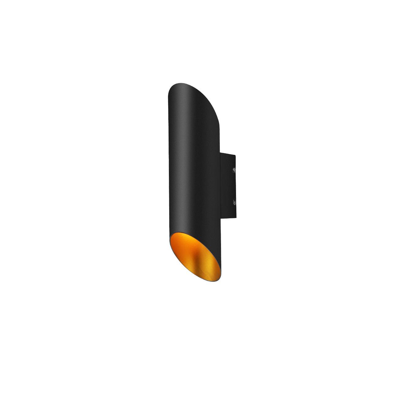 Lucide Quirijn Wall lamp ∅ 3.9″ x H 15.7″ / Dia 10cm x H 40cm / Black Wall lamp