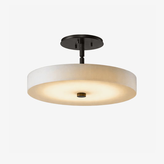 Luma Linen Drum Ceiling Light