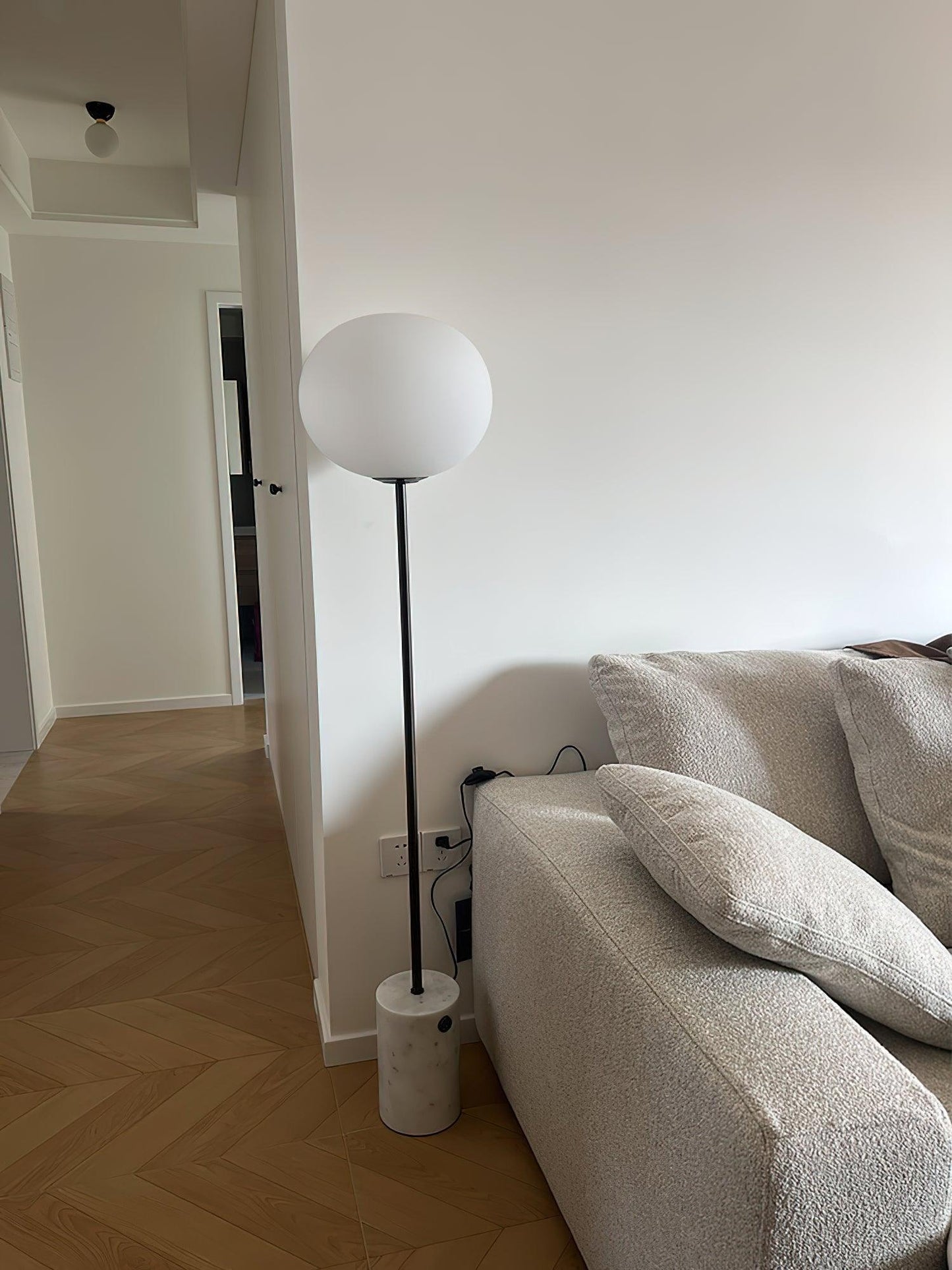 Lumina Pillar Orb Floor Lamp