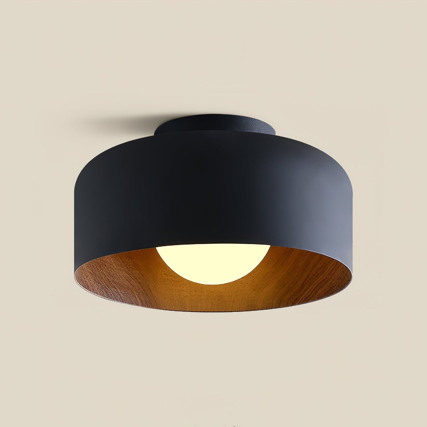 Lumosphere Ceiling Light ∅ 8.7″ x H 5.1″ / Black Ceiling lamp