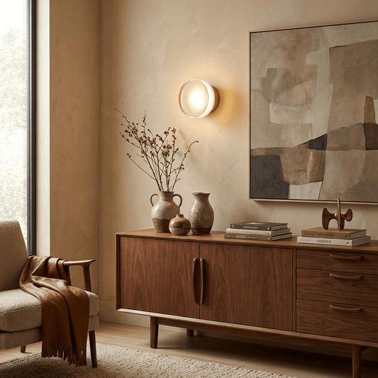 Luno Ribbed Glass Wall Light
