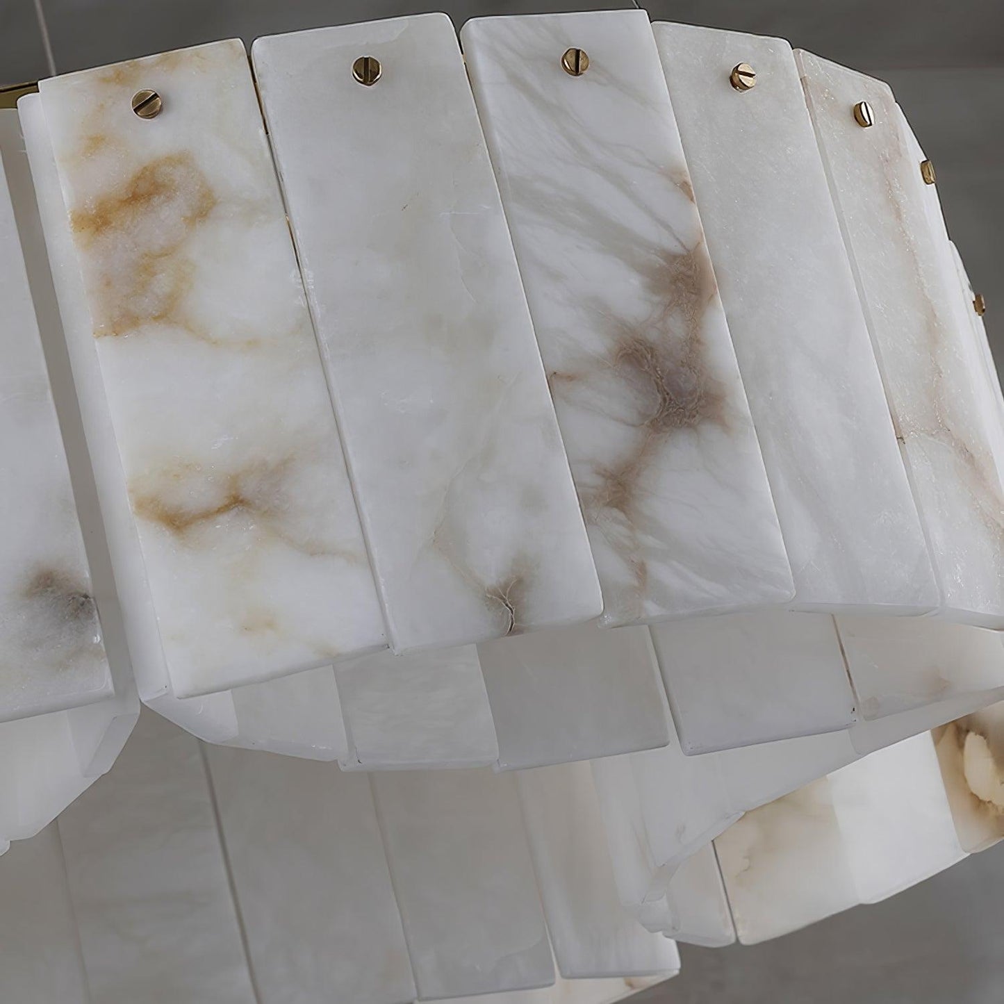 Luxe Alabaster Brass Ceiling Lamp