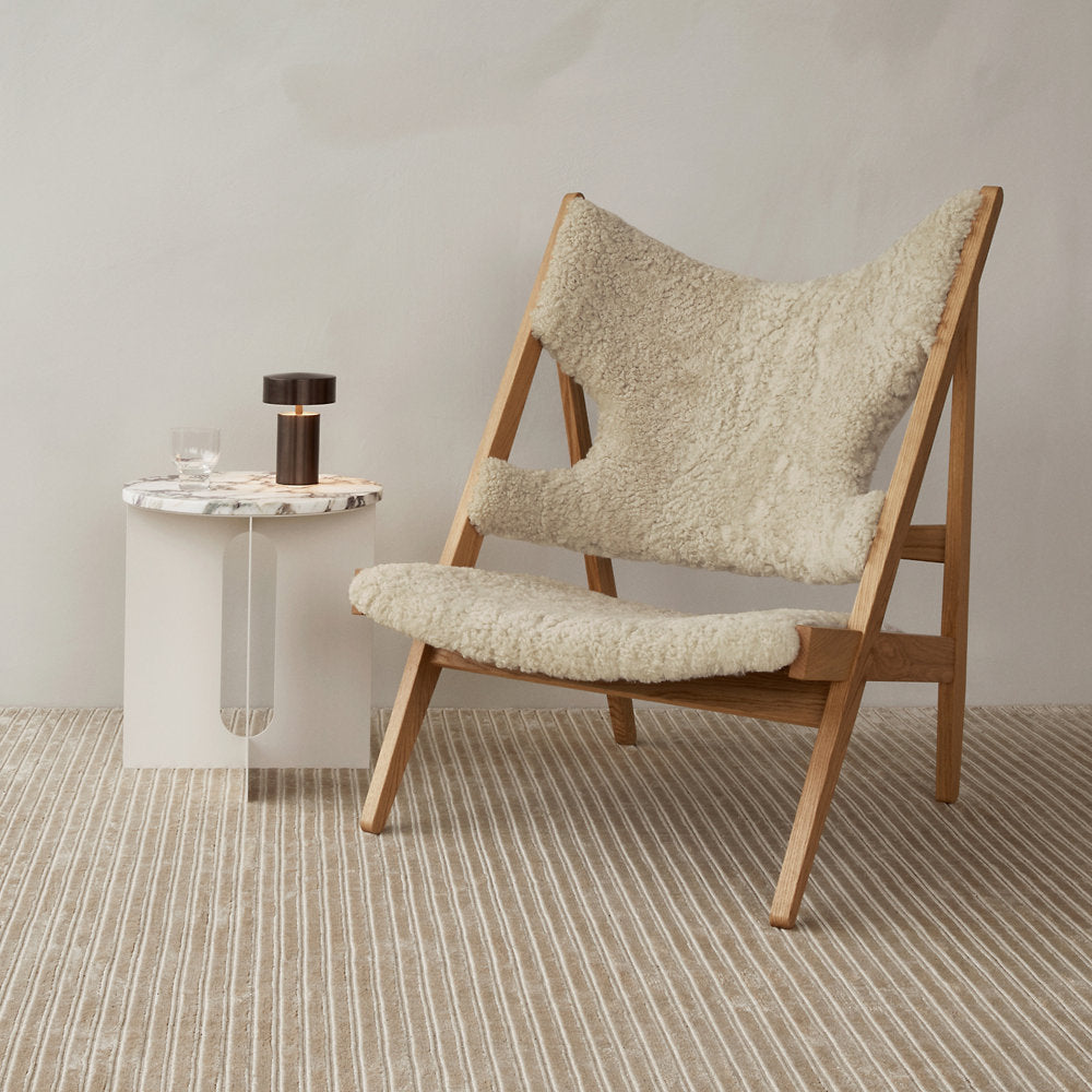 Knitting Sheepskin Lounge Chair