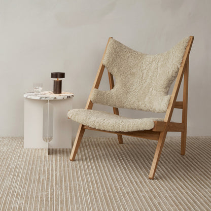 Knitting Sheepskin Lounge Chair