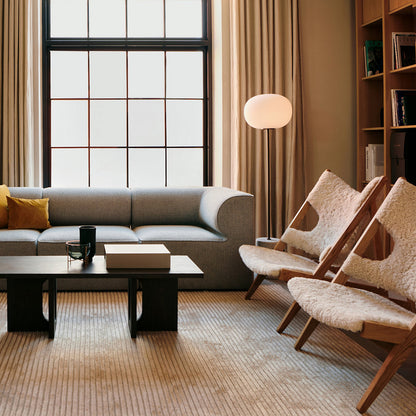 Knitting Sheepskin Lounge Chair