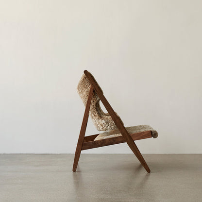 Knitting Sheepskin Lounge Chair