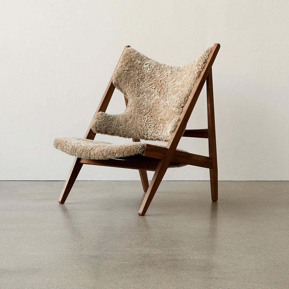 Knitting Sheepskin Lounge Chair