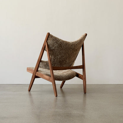 Knitting Sheepskin Lounge Chair