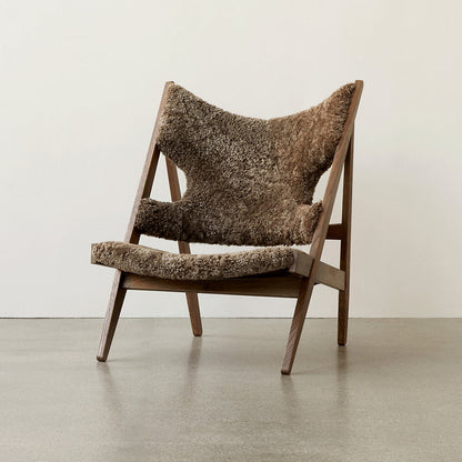 Knitting Sheepskin Lounge Chair