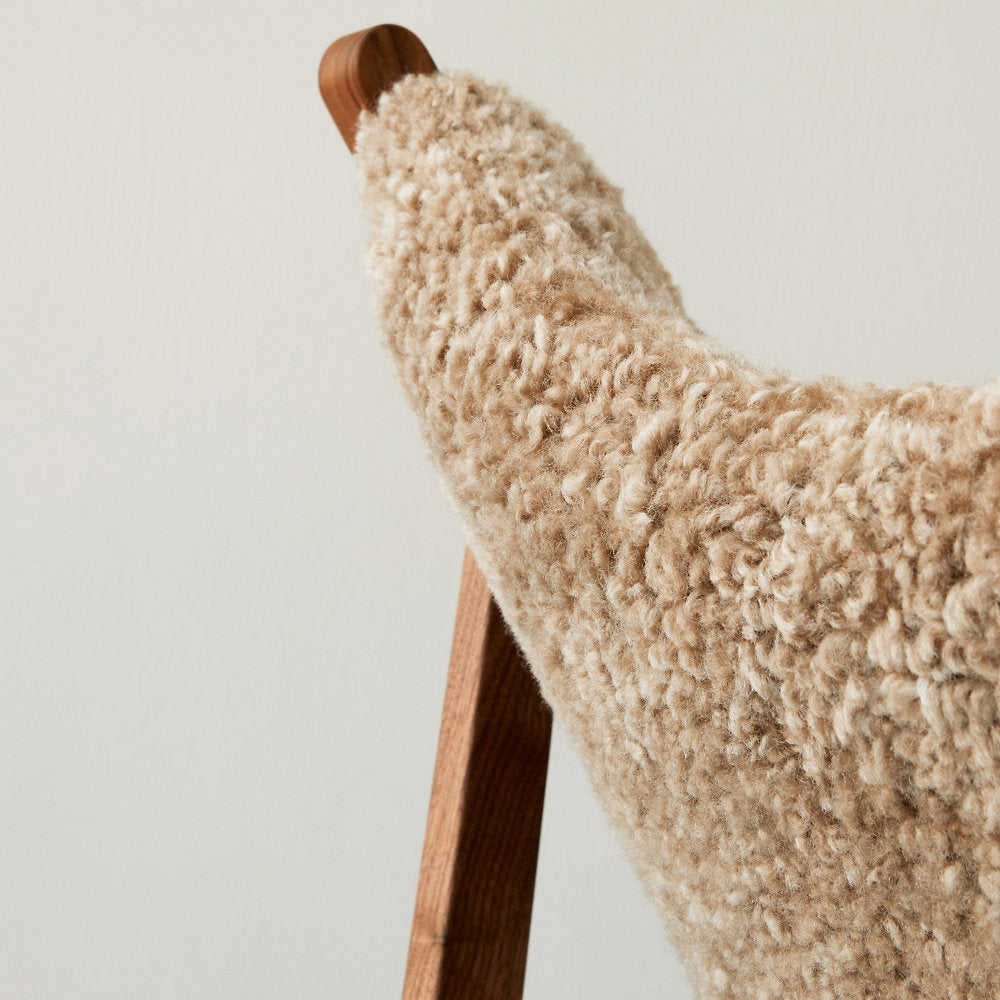 Knitting Sheepskin Lounge Chair