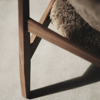 Knitting Sheepskin Lounge Chair