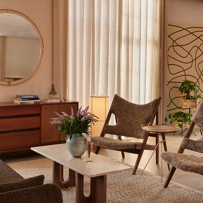 Knitting Sheepskin Lounge Chair