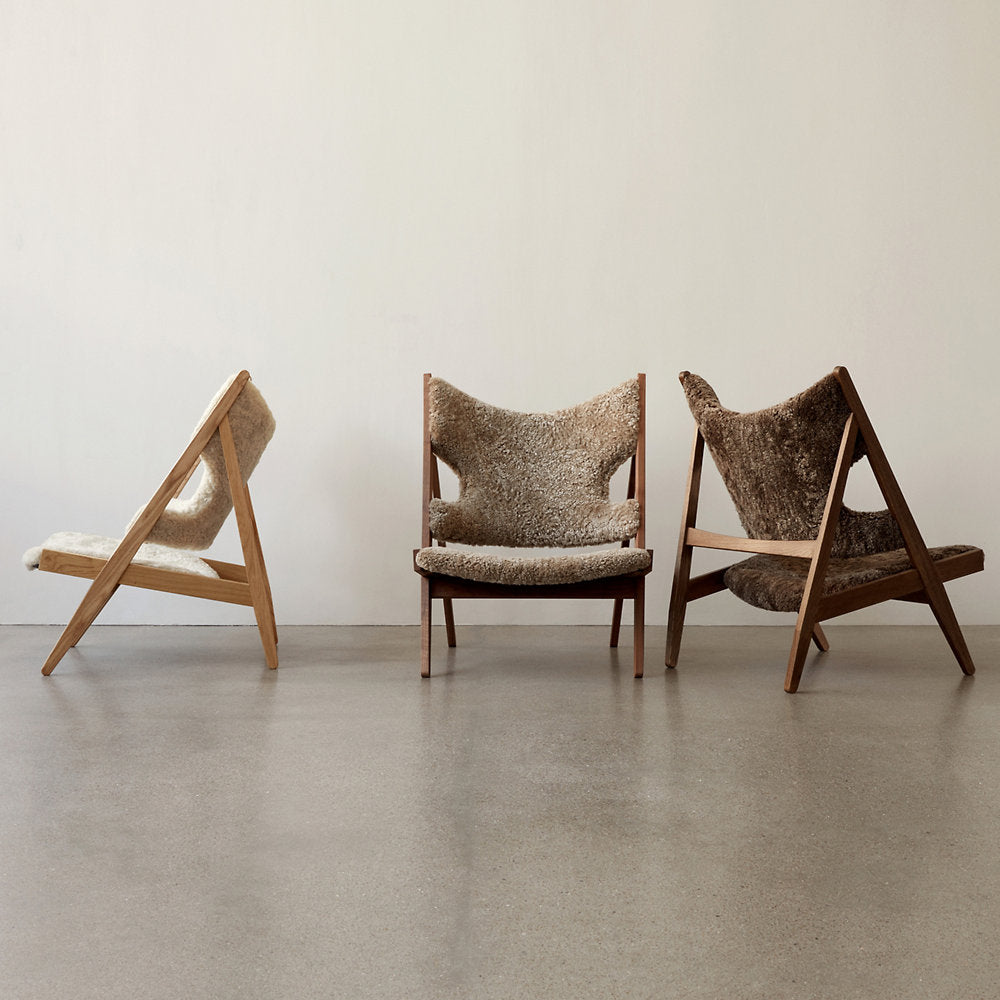 Knitting Sheepskin Lounge Chair