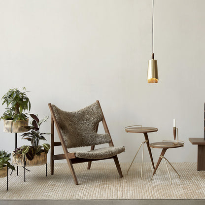 Knitting Sheepskin Lounge Chair