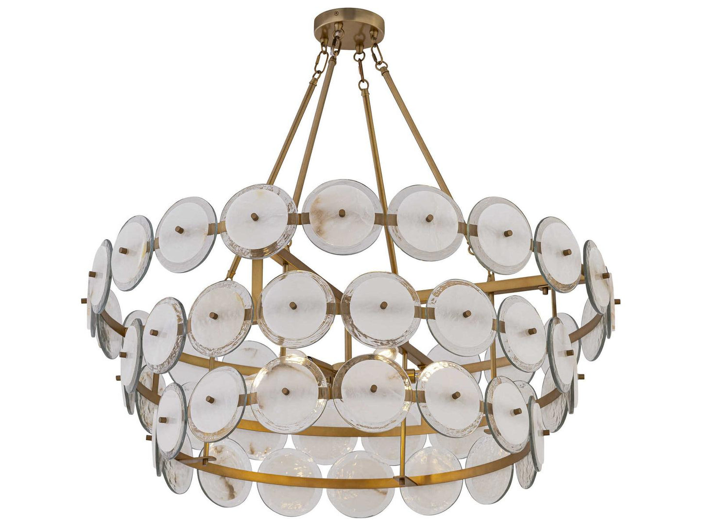 Minka Lavery Kintrel 6-Light Brass Tiered Chandelier