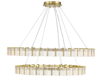 Minka Lavery Sevryn LED Round Tiered Chandelier in Soft Brass