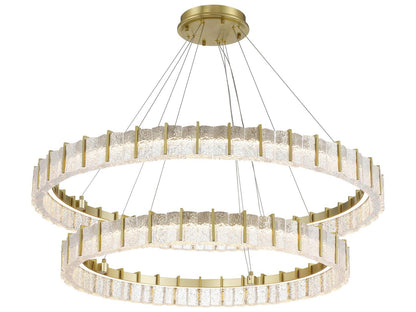 Minka Lavery Sevryn LED Round Tiered Chandelier in Soft Brass