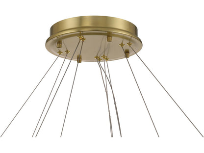 Minka Lavery Sevryn LED Round Tiered Chandelier in Soft Brass