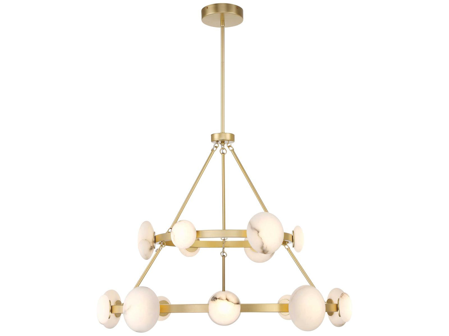 Minka Lavery Zill 16-Light Lily Gold Tiered Chandelier