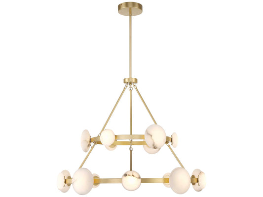 Minka Lavery Zill 16-Light Lily Gold Tiered Chandelier